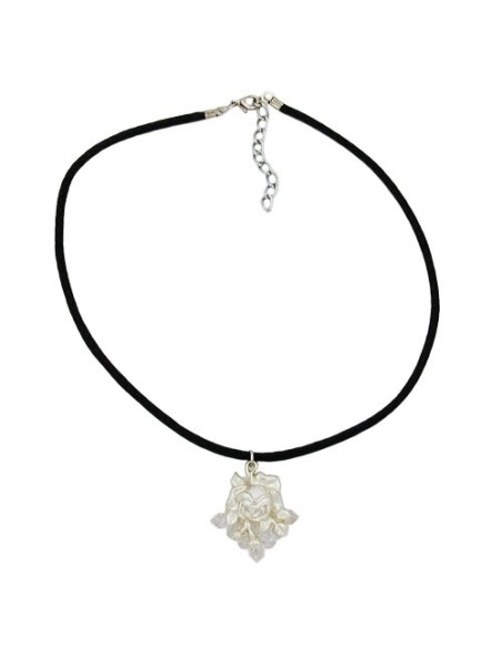 necklace rose silver-coloured/ matte-finish