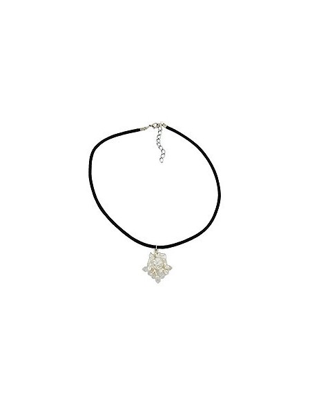 necklace rose silver-coloured/ matte-finish