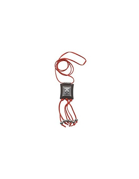 necklace square pendant with charms