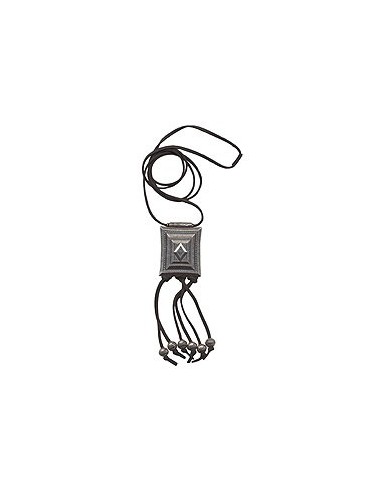 necklace square antique silver
