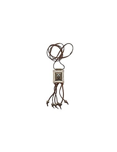 necklace square ivory brass