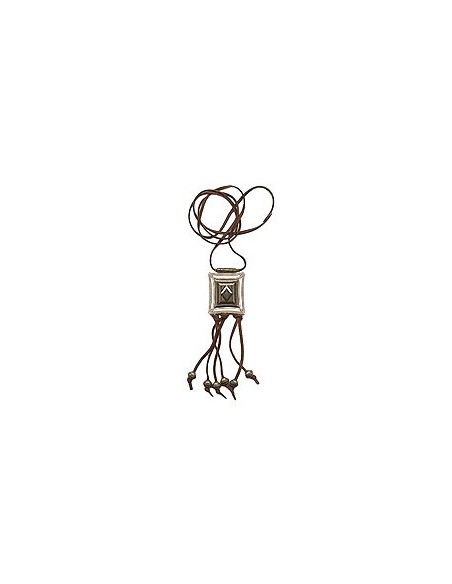necklace square ivory brass