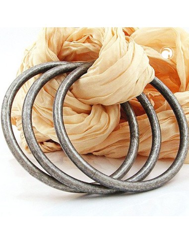 set of 3 bangles antique silver