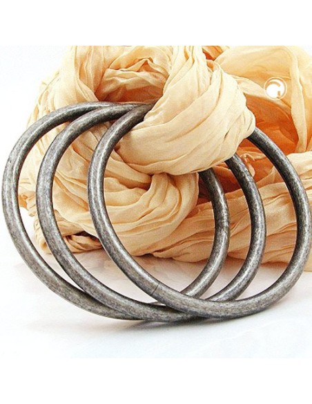 set of 3 bangles antique silver
