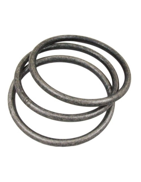 set of 3 bangles antique silver