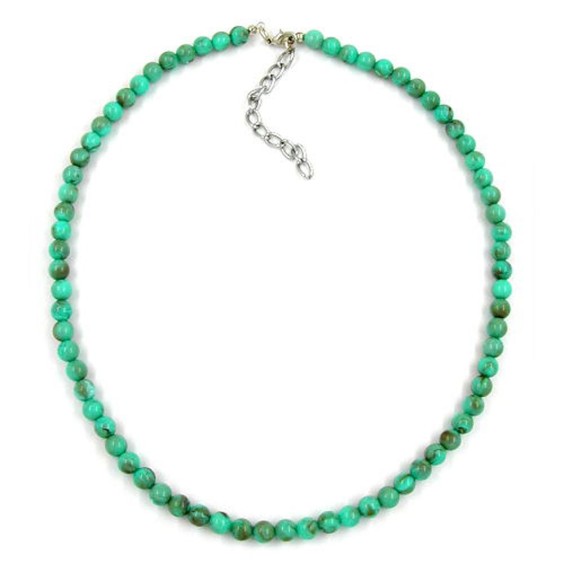 necklace beads 6mm turquoise