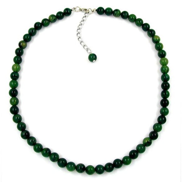 necklace beads 8mm green