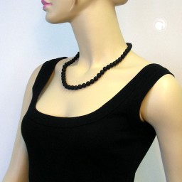 bead chain black matte