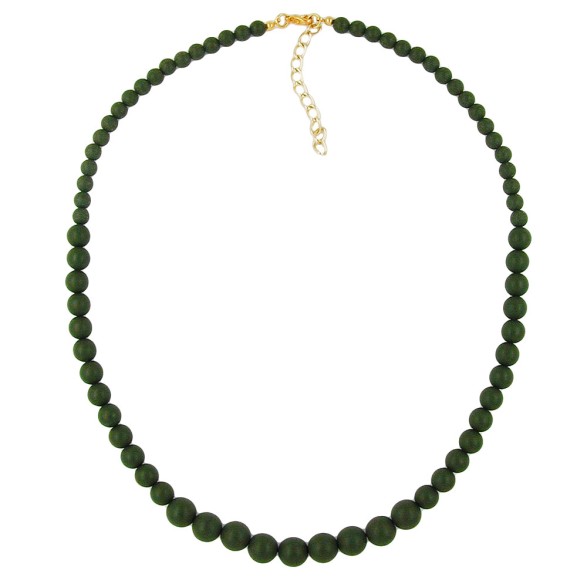 necklace beads 6/8/10mm olive green