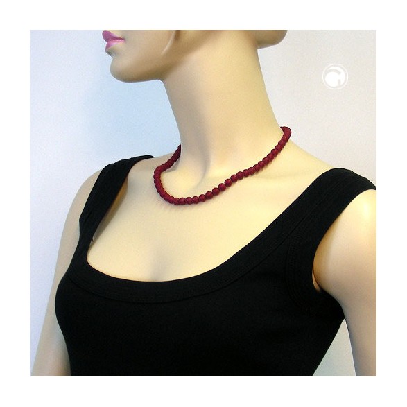 necklace claret matte