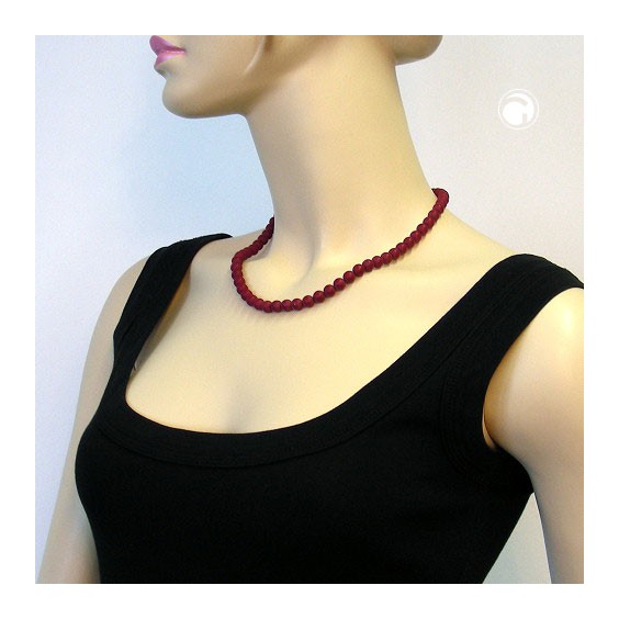 necklace claret matte