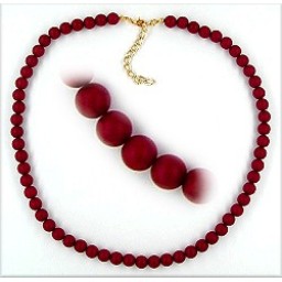 necklace claret matte