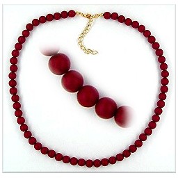 necklace claret matte