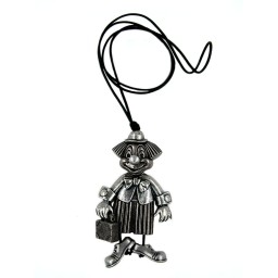 necklace clown antique-silver 90cm