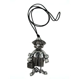 necklace clown antique-silver 90cm