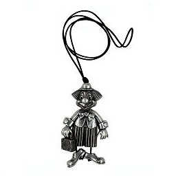 necklace clown antique-silver 90cm