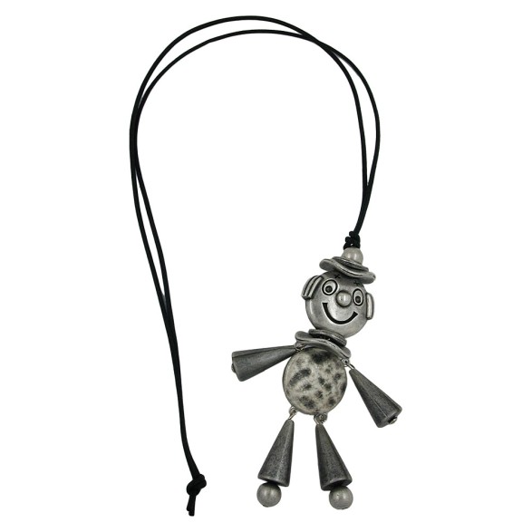 necklace jumping jack antique-silver 90cm