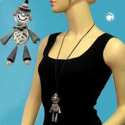 necklace jumping jack antique-silver 90cm