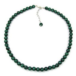 necklace beads 8mm green