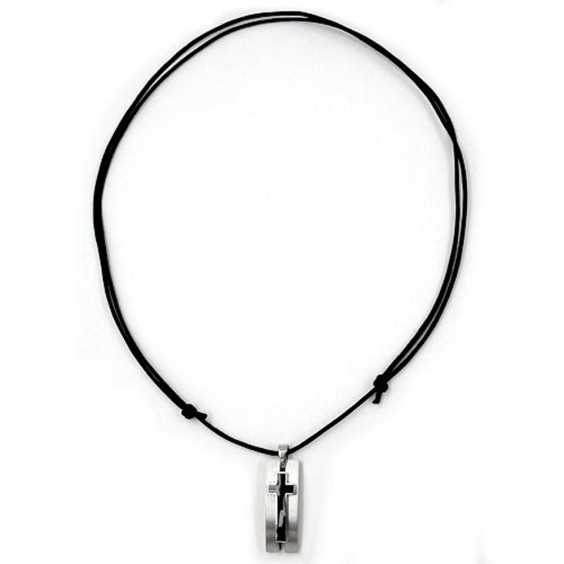 necklace cross stainless steel 100cm