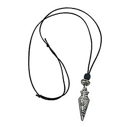 necklace cornet pendant antique silver