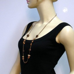 necklace beads brown/copper colours