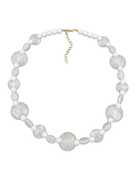 necklace white beads pearl white