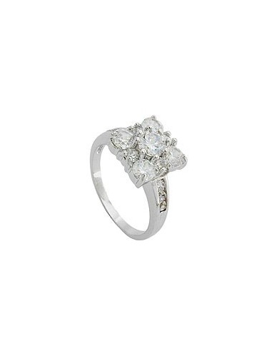 ring cubic zirconia crystal white