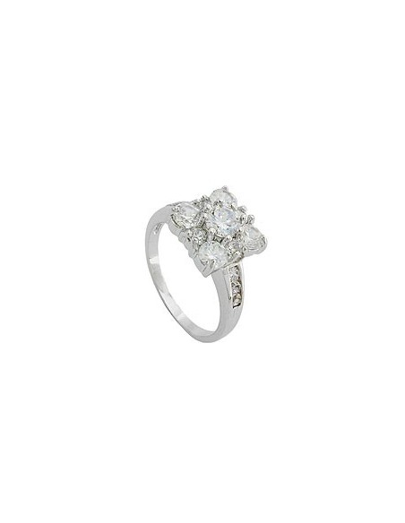 ring cubic zirconia crystal white