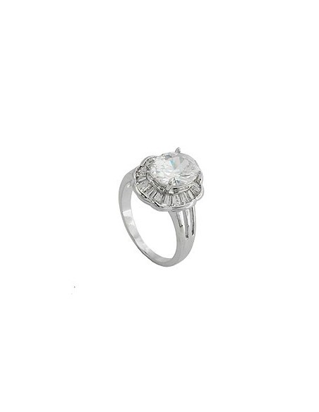ring cubic zirconia crystal white