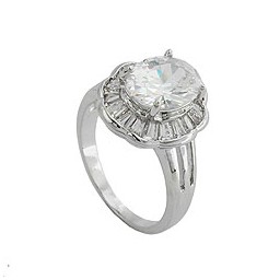 ring cubic zirconia crystal white