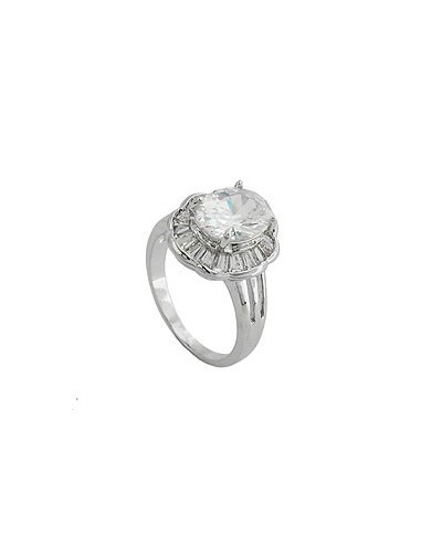 ring cubic zirconia crystal white