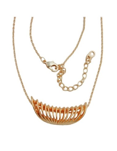 necklace spiral pendant copper colored