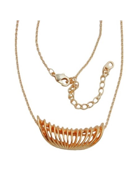 necklace spiral pendant copper colored