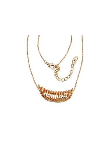 necklace spiral pendant copper colored