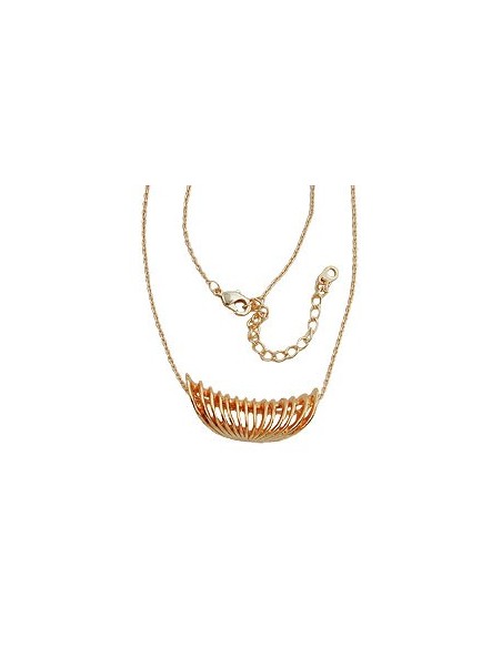 necklace spiral pendant copper colored