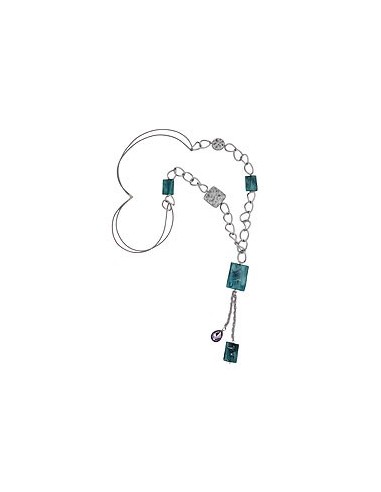 necklace curb chain different beads turquoise