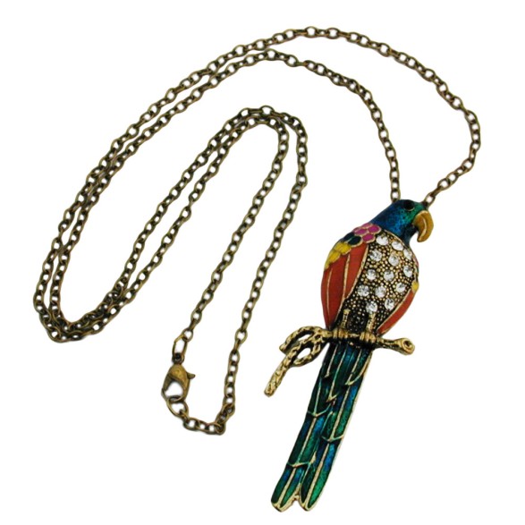 necklace parrot multi-colored