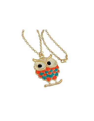 necklace owl multi-coloured