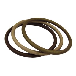 set of 3 bangles olive green matte