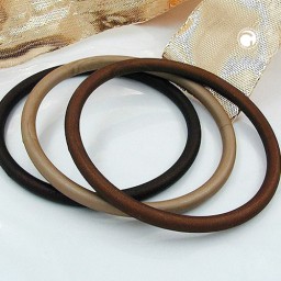 set of 3 bangles brown matte