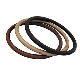 set of 3 bangles brown matte