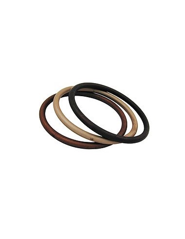 set of 3 bangles brown matte