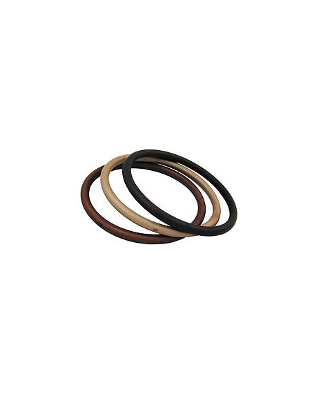 set of 3 bangles brown matte