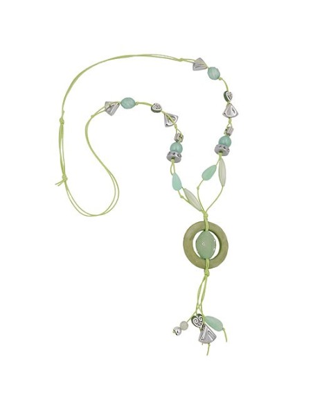 necklace light-green and oliv beads
