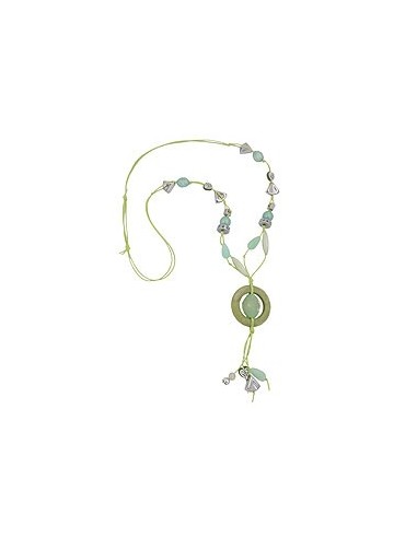necklace light-green and oliv beads
