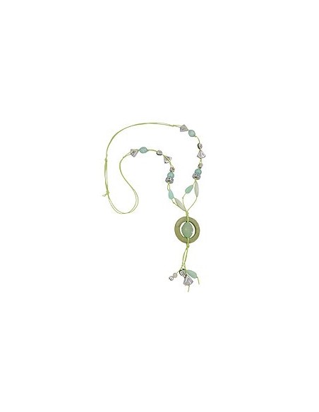 necklace light-green and oliv beads