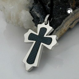 necklace cross stainless steel 100cm