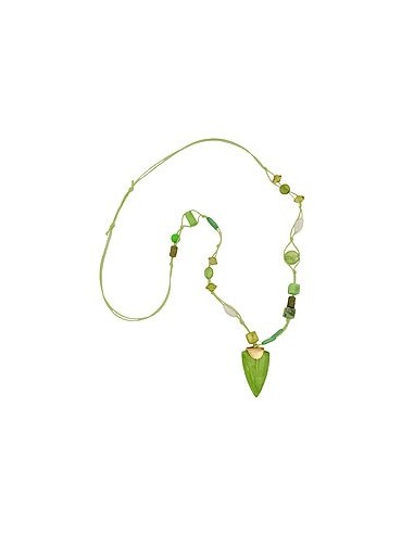necklace green beads