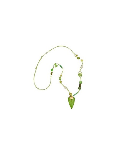 necklace green beads
